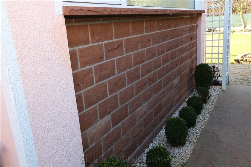 Sandstone Walling, Wall Parapets, Wall Coping