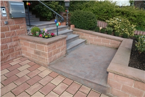Sandstone Walling, Wall Parapets, Wall Coping