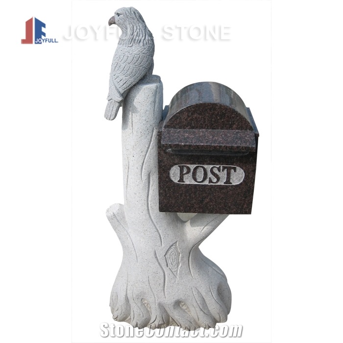 Granite Mailbox,Garden Post Box,Outdoor Mailbox