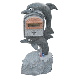 Granite Mailbox,Garden Post Box,Outdoor Mailbox