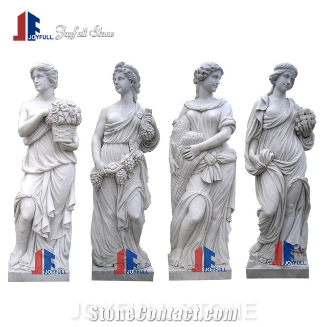 Life Size Garden Marble Four Seasons Statue Sculpture