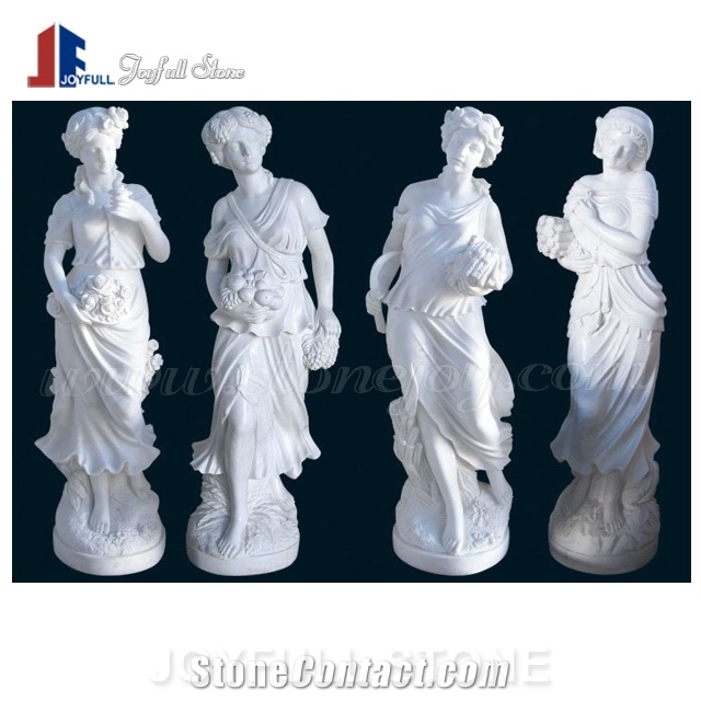 Life Size Garden Marble Four Seasons Statue Sculpture