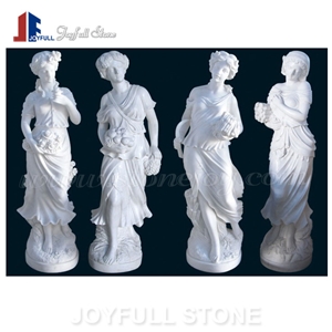 Life Size Garden Marble Four Seasons Statue Sculpture