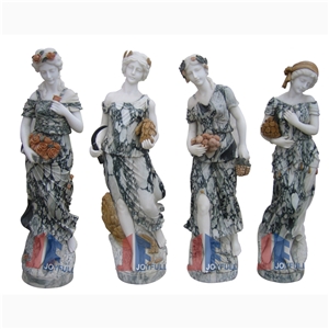 Life Size Garden Marble Four Seasons Statue Sculpture