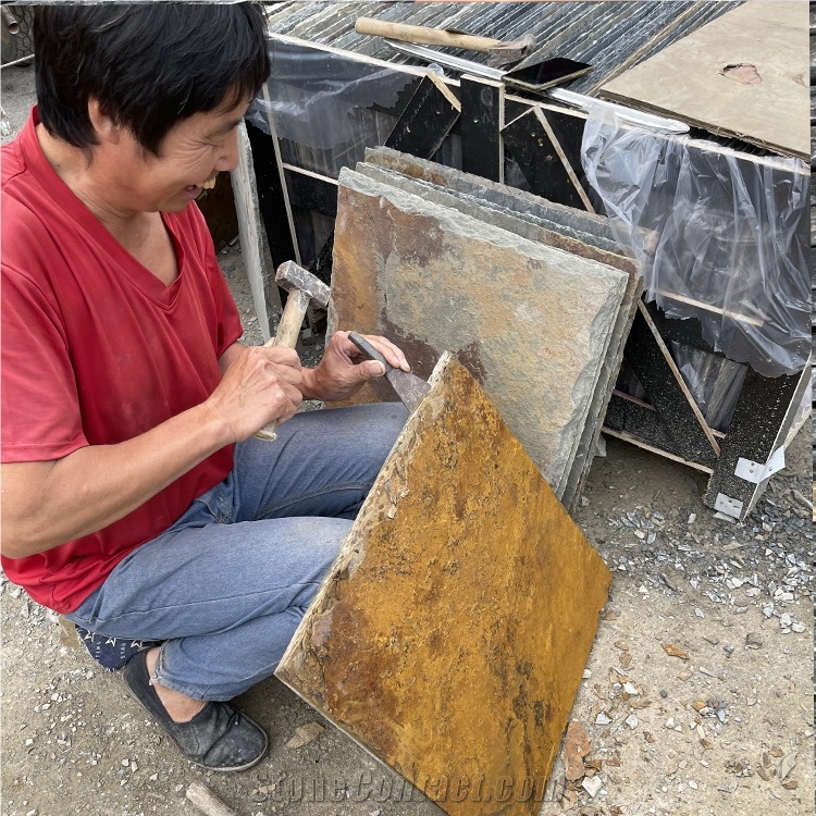 Factory Direct Rusty Slate tile for Home Decoration