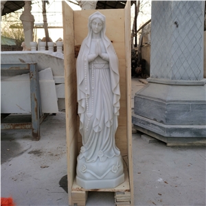 High Quality  White Marble Virgin mary statue,Jesud Statue