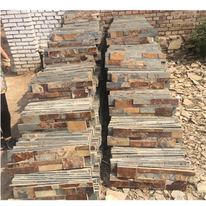  Multicolor  Rusty Slate Culture Stone Veneer Wall Stone 