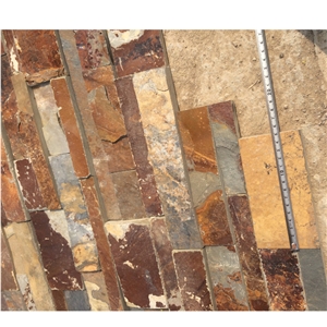  Multicolor  Rusty Slate Culture Stone Veneer Wall Stone 