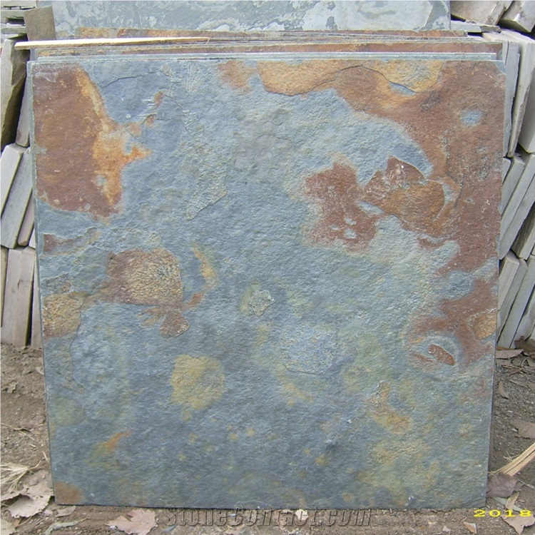 Natural Rusty Slate Tile, Slate Floor Tiles 