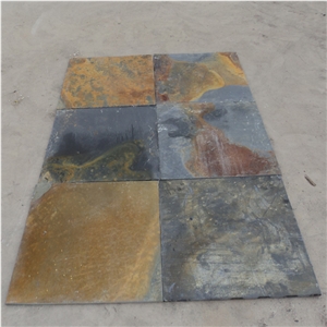 Natural Rusty Slate Tile, Slate Floor Tiles 