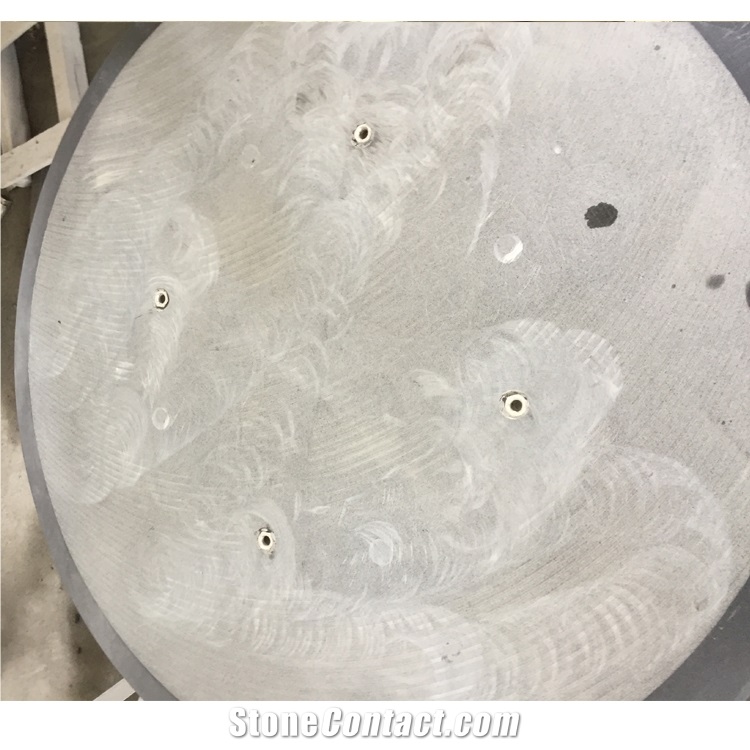 Natural Stone  Black Granite Round Table Top 
