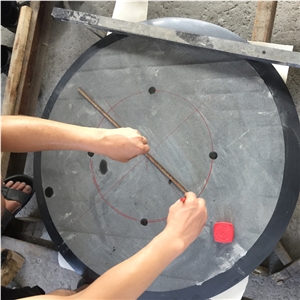 Natural Stone  Black Granite Round Table Top 