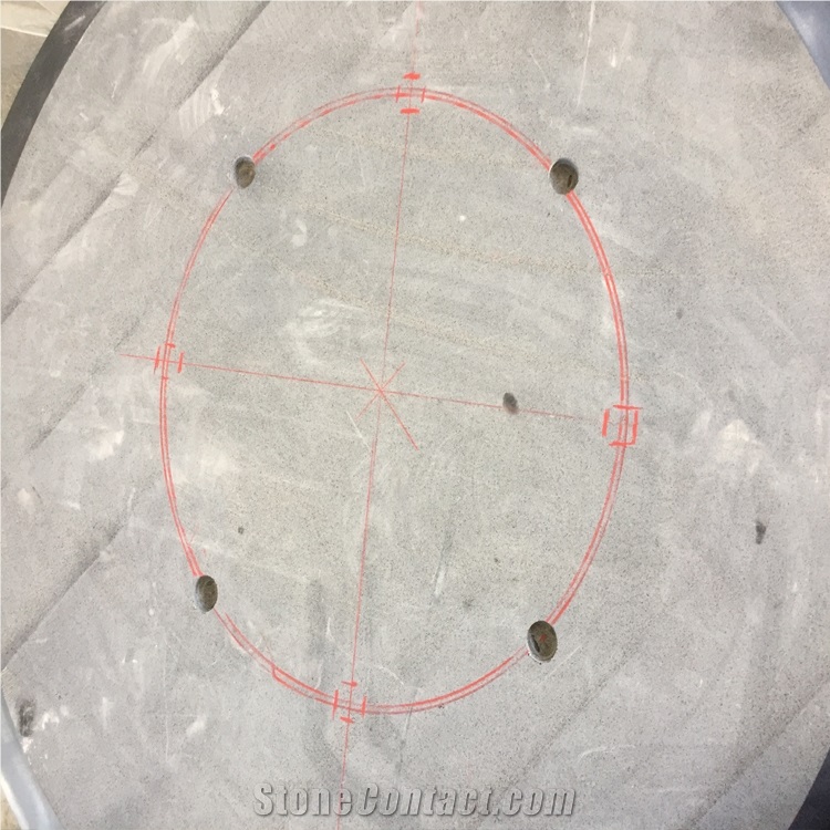 Natural Stone  Black Granite Round Table Top 