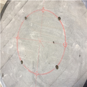 Natural Stone  Black Granite Round Table Top 