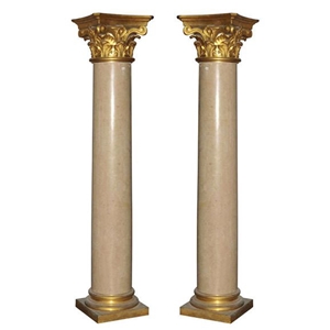 Roman Column  Stone Pillar carved marble on factory sale 
