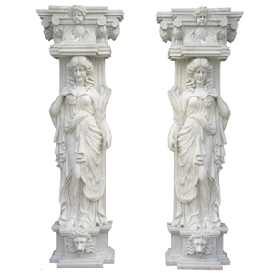 Roman Column  Stone Pillar carved marble on factory sale 