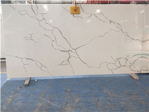 Calacatta belleza quartz slab