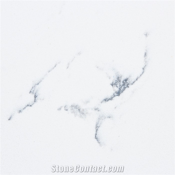 Carrara blanco quartz slab for countertops