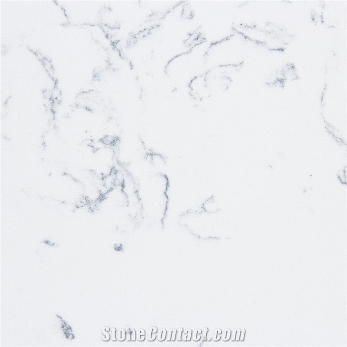 Carrara blanco quartz slab for countertops