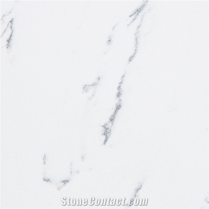 Carrara blanco quartz slab for countertops