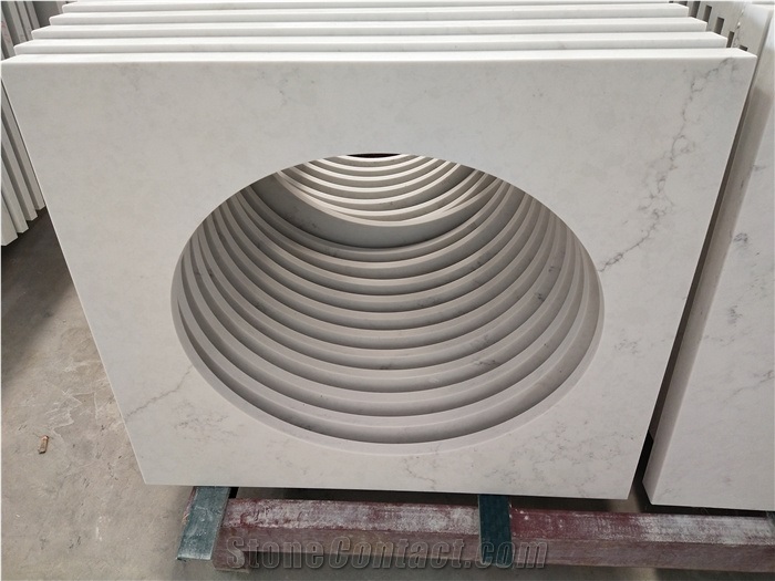 Organic White Quartz Countertops