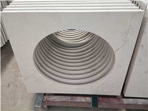 Organic White Quartz Countertops