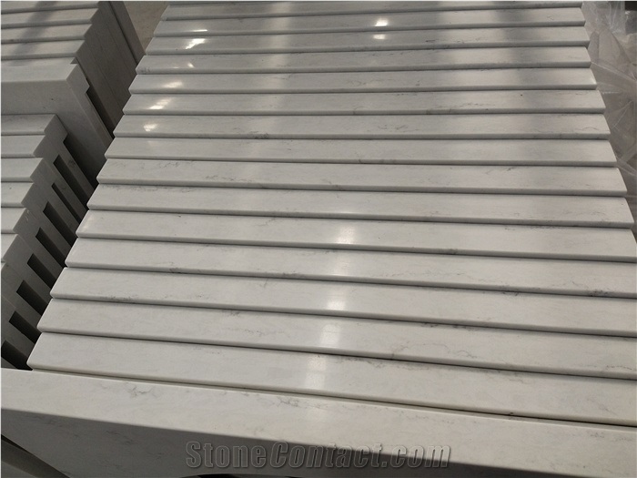 Organic White Quartz Countertops
