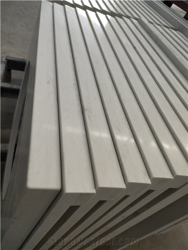Organic White Quartz Countertops