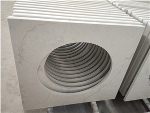 Organic White Quartz Countertops