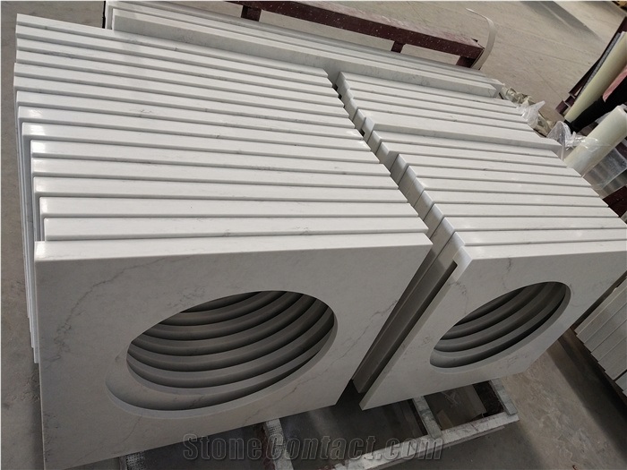 Organic White Quartz Countertops