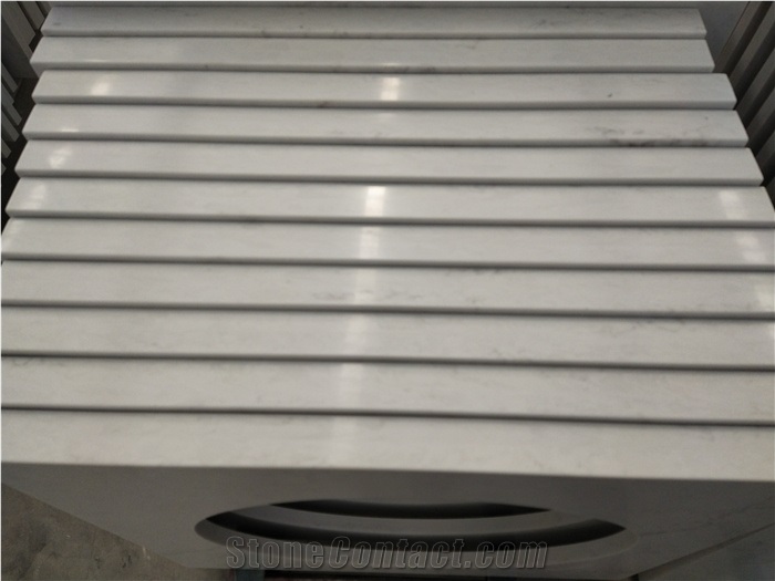 Organic White Quartz Countertops