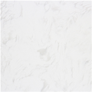 Organic white quartz master slab