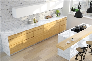 White Statuary Quartz Slab