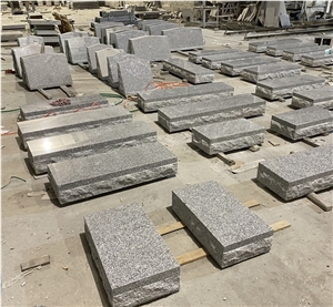 G9402 Grey Granite Pillow Headstone Upright Grave Marker