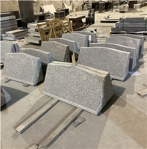 G9402 Grey Granite Pillow Headstone Upright Grave Marker