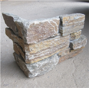 Premium Quality Rust Quartzite Cement Corner Stone