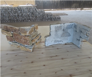 Premium Quality Rust Quartzite Cement Corner Stone