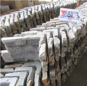 Premium Quality Rust Quartzite Cement Corner Stone