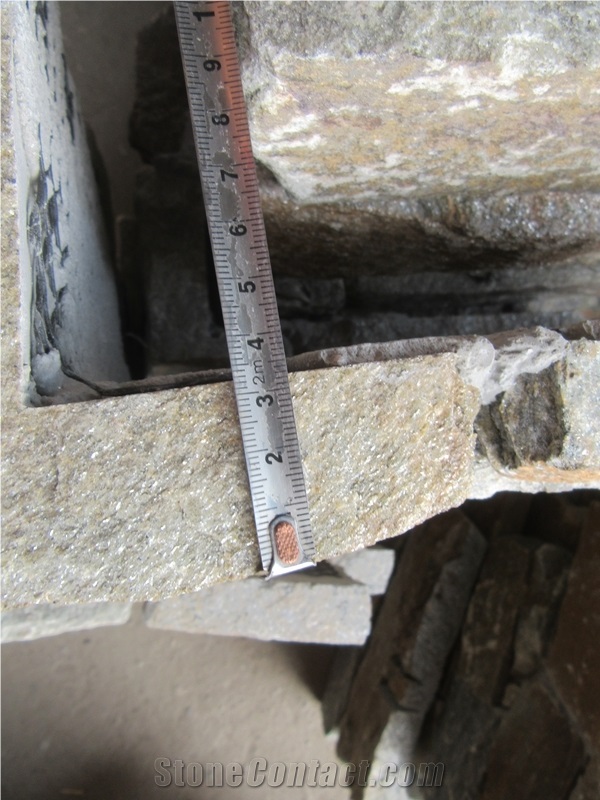 Split Rust Quartzite Exterior Wall Corner Stone