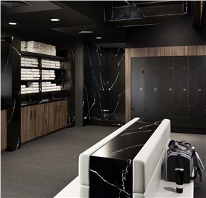 Nero Marquina Quartz Black Calacatta Quartz Countertops 