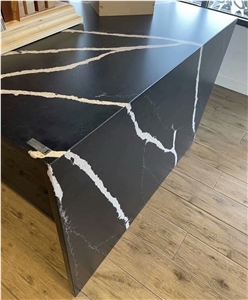 Nero Marquina Quartz Black Calacatta Quartz Countertops 