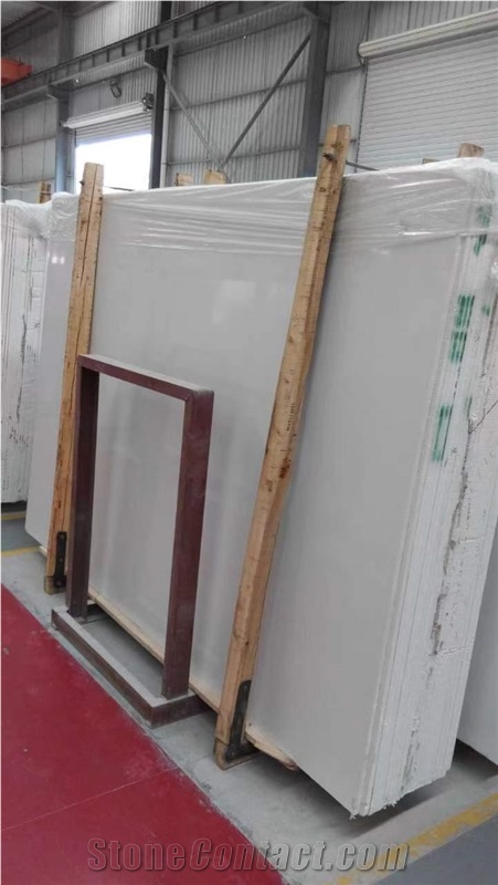 Pure White Artificial Stone Marble Slabs Factory