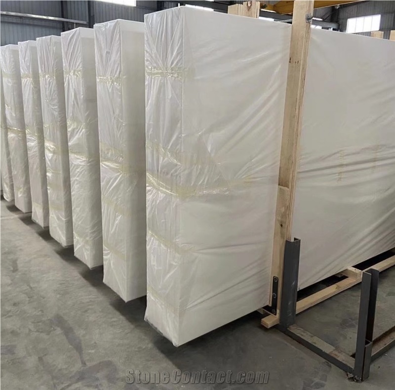 Pure White Artificial Stone Quartz Slabs