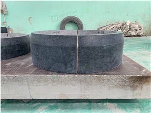 Angkor Black Granite Hollow Round Column Cladding Decoration