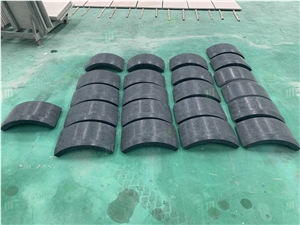 Angkor Black Granite Hollow Round Column Cladding Decoration