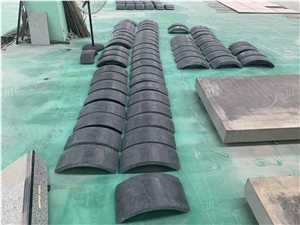 Angkor Black Granite Hollow Round Column Cladding Decoration