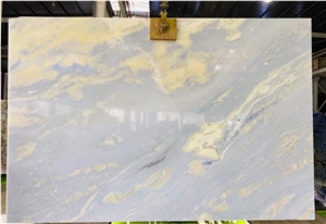 Azul Cielo Blue White Sky Marble Slabs Azul Acquamarina Tile
