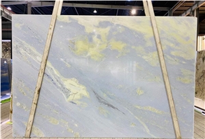 Azul Cielo Blue White Sky Marble Slabs Azul Acquamarina Tile