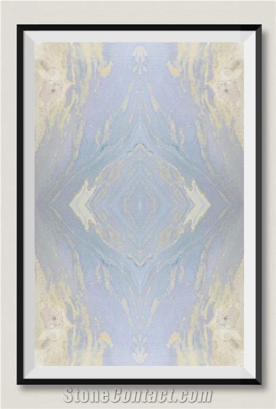 Azul Cielo Blue White Sky Marble Slabs Azul Acquamarina Tile
