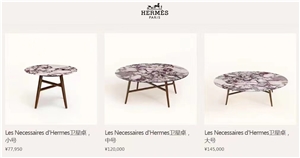 Calacatta Viola Marble Made Hermes Les Necessaires d' Hermes